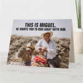 FUNNY MEXICAN TYP GIANT BIRTHDAY GREETING CARD KARTE (Vorderseite)