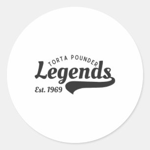 Funny Mexicino Latino Torta Pounder Legends Cinco  Runder Aufkleber