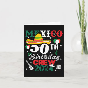 Funny Mexico 50. Geburtstag Crew 50 Jahre Cinco De Karte