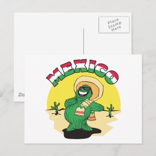 Funny Mexico Postkarte (Vorne/Hinten)