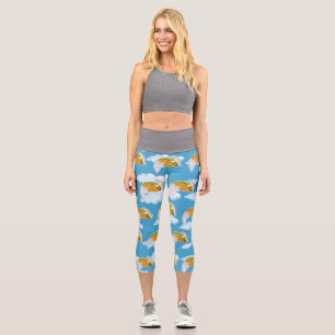 Funny mexikanische Food Taco Lover Food Spaß Emoji Capri Leggings