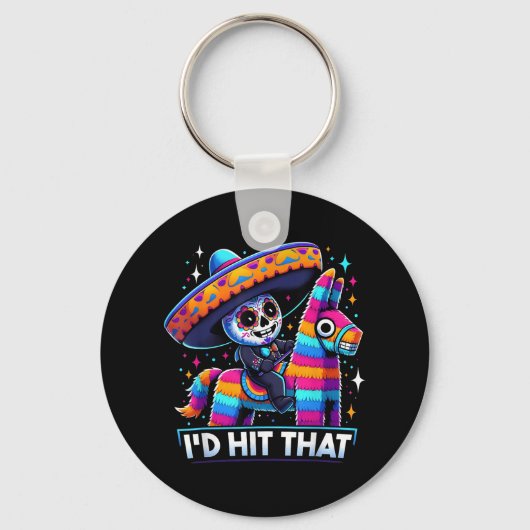 Funny mexikanischen Party Pinatas Id treffen, dass Schlüsselanhänger (Vorderseite)