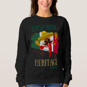Funny mexikanischer Paprika, hispanischer Kulturmo Sweatshirt