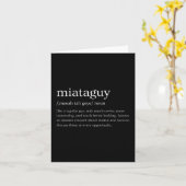 Funny Miata Typ Car Definition Parody Geschenk für Karte (Gelbe Blume)