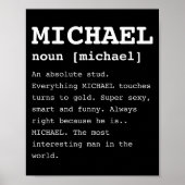 Funny Michael für alle, die Mike Shirt genannt Poster (Vorne)