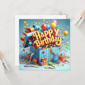 Funny Michael Office Geburtstagskarte, Geburtstags Karte (Vorderseite/Rückseite Beispiel)