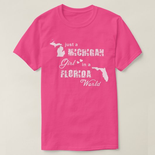 Funny Michigan ist nur ein Michigan-Mädchen in Flo T-Shirt (Design vorne)