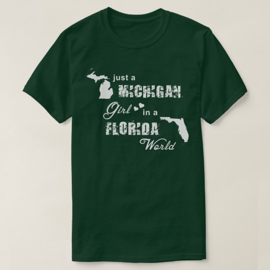 Funny Michigan ist nur ein Michigan-Mädchen in Flo T-Shirt (Design vorne)