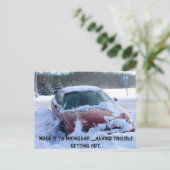 Funny Michigan Postcard Postkarte (Stehend Vorderseite)