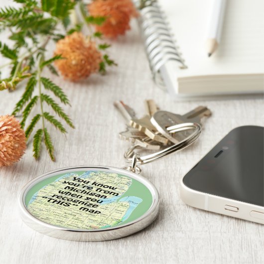 Funny Michigan Yooper UpNorth Michigander Jokes Schlüsselanhänger (Seite)