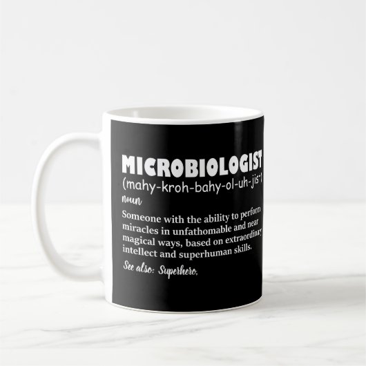 Funny Microbiologe Definition Kaffeetasse (Links)