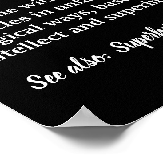 Funny Microbiologe Definition Poster (Ecke)