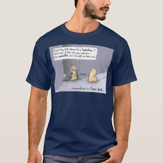Funny Microbiology Bacteria DNA T-Shirt (Vorderseite)