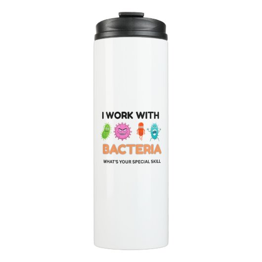 Funny Microbiology Tasse - 'Ich spiele mit Bakteri (Vorderseite)