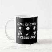 Funny Microbiology Well Cultured Microbiologist Kaffeetasse (Links)