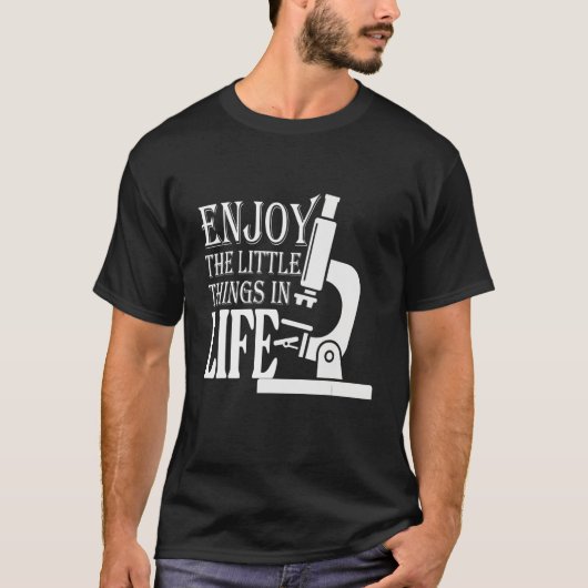 Funny MICROSCOPE MICROBIOLOGISTS BIOLOGIE NERD SCI T-Shirt (Vorderseite)