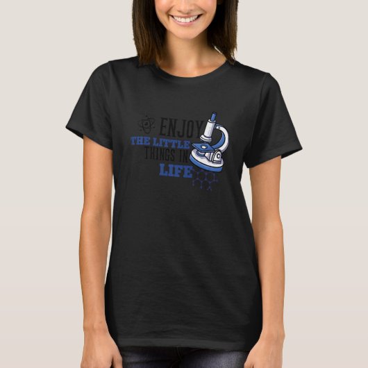 FUNNY MICROSCOPE, MICROBIOLOGISTS BIOLOGY NERD SCI T-Shirt (Vorderseite)