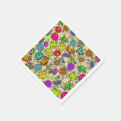 Funny Microscopic Labororganisms Serviette (Ecke)