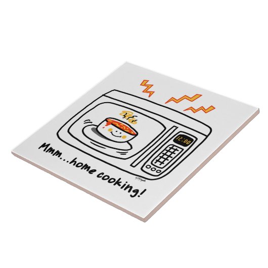 Funny Microwave Zuhause Cooking Fliese (Seite)