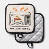Funny Microwave Zuhause Cooking Topflappen (Vorderseite/Rückseite)