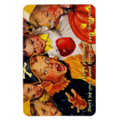 Funny Mid Century Halloween Sweet Tooth Magnet (Vertikal)