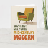 Funny Mid Century Modern Birthday Karte (Vorderseite)