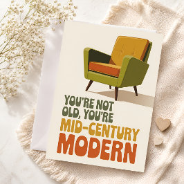 Funny Mid Century Modern Birthday Karte