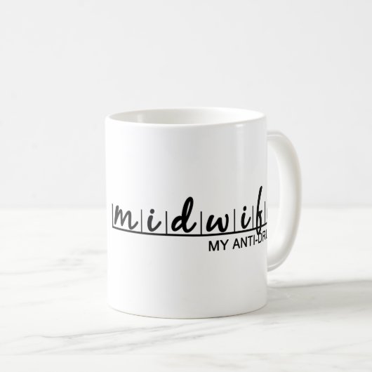 Funny Midfrau, meine Anti-Drogen-Frau Kaffeetasse (VorderseiteRechts)
