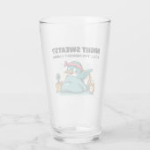 Funny Midnight Cardio Glass Cup Glas (Rückseite)