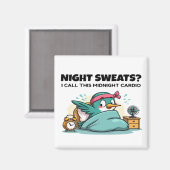 Funny Midnight Cardio Magnet (Vorderseite/Rückseite)