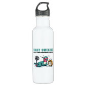 Funny Midnight Cardio Water Flasche Edelstahlflasche (Vorderseite)