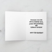 Funny Milestone 70. Geburtstag Karte (Innenseite)