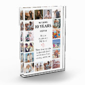 Funny Milestone Jubiläum Foto Block (Links)