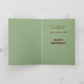 Funny Military Birthday Knock Knock Joke Karte (Innenseite)