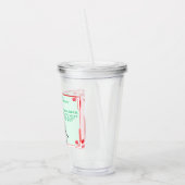 Funny Military/Christmas Santa Acryltrinkbecher (Links)