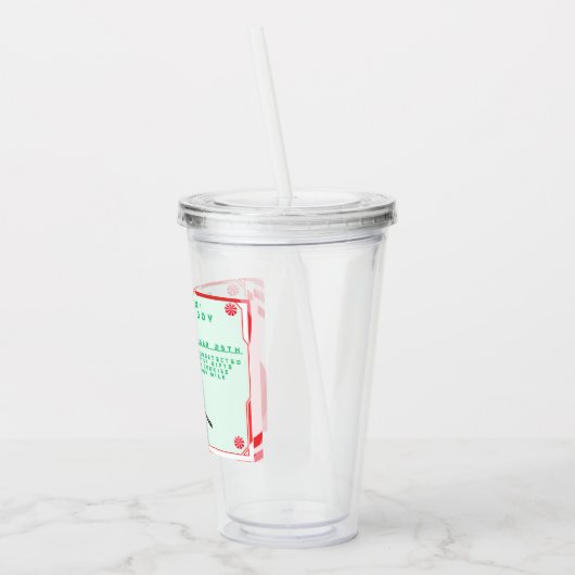 Funny Military/Christmas Santa Acryltrinkbecher (Links)