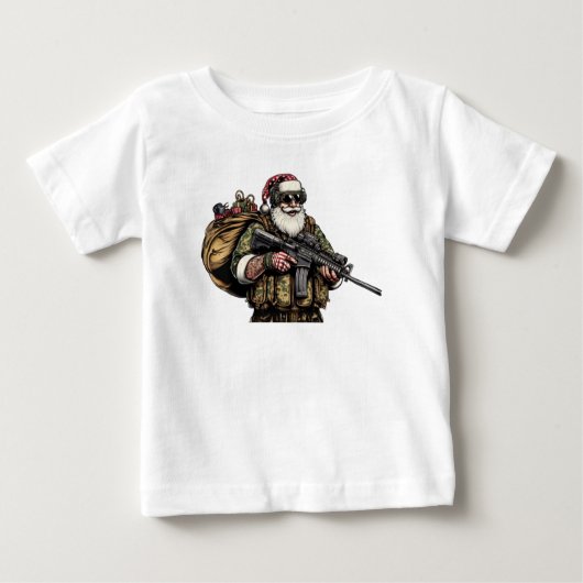 Funny Military/Christmas Santa Baby T-shirt (Vorderseite)