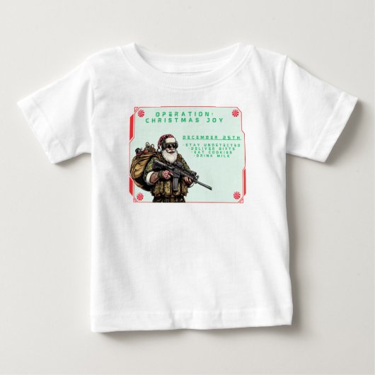 Funny Military/Christmas Santa Baby T-shirt (Vorderseite)