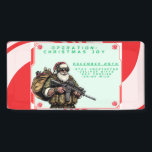 Funny Military/Christmas Santa Banner<br><div class="desc">Versag nie</div>