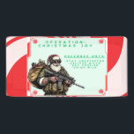 Funny Military/Christmas Santa Banner<br><div class="desc">Versag nie</div>