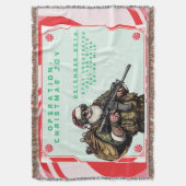Funny Military/Christmas Santa Decke (Vorderseite Vertikal)