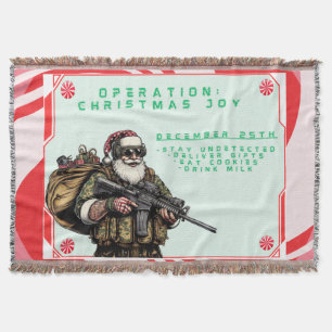 Funny Military/Christmas Santa Decke