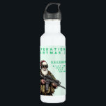 Funny Military/Christmas Santa Edelstahlflasche<br><div class="desc">Versag nie</div>