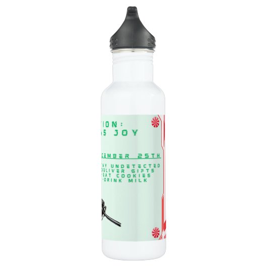 Funny Military/Christmas Santa Edelstahlflasche (Rechts)