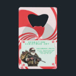 Funny Military/Christmas Santa Geldbeutel Flaschenöffner<br><div class="desc">Versag nie</div>