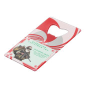 Funny Military/Christmas Santa Geldbeutel Flaschenöffner (Vorderseite Schrägansicht)