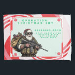 Funny Military/Christmas Santa Kissenbezug<br><div class="desc">Versag nie</div>