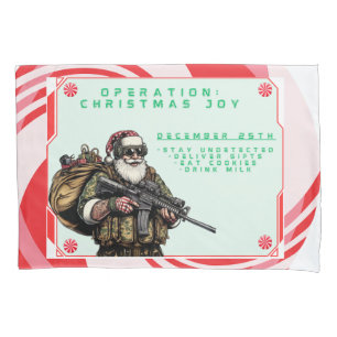 Funny Military/Christmas Santa Kissenbezug