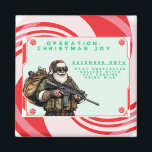 Funny Military/Christmas Santa Magnet<br><div class="desc">Versag nie</div>
