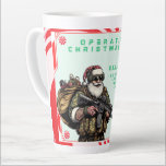 Funny Military/Christmas Santa Milchtasse<br><div class="desc">Versag nie</div>